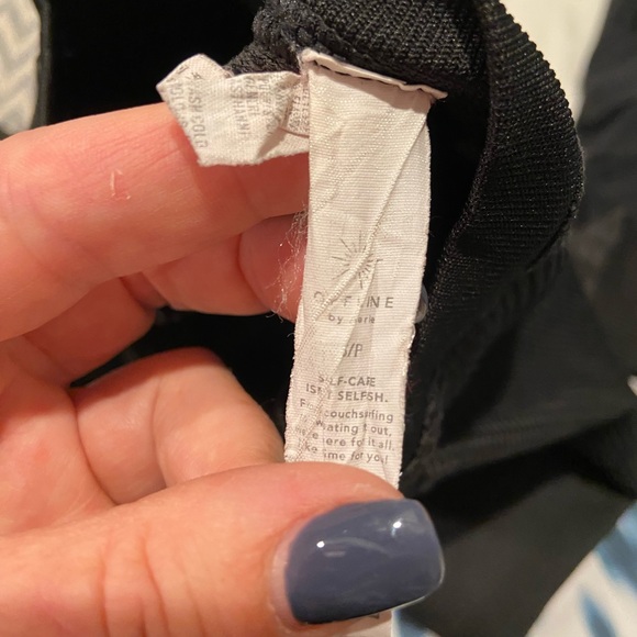 Aerie OFFLINE Black Cropped Long Sleeve Top Size Small - Picture 3 of 5